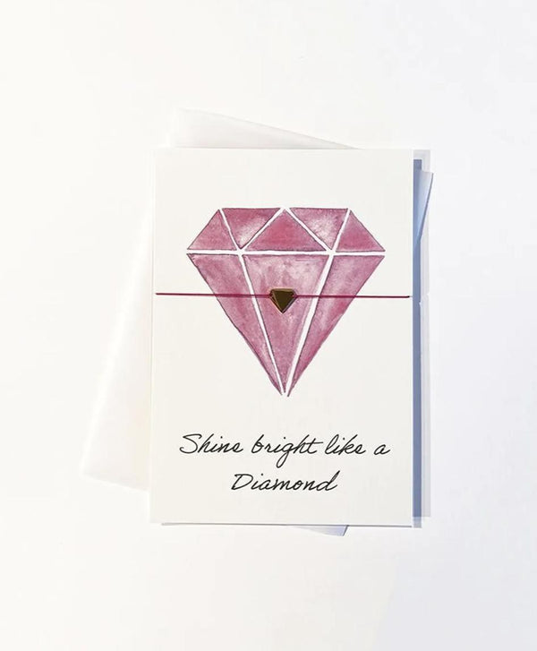 ARMBAND-KARTE: SHINE BRIGHT LIKE A DIAMOND - Oh Happy Life