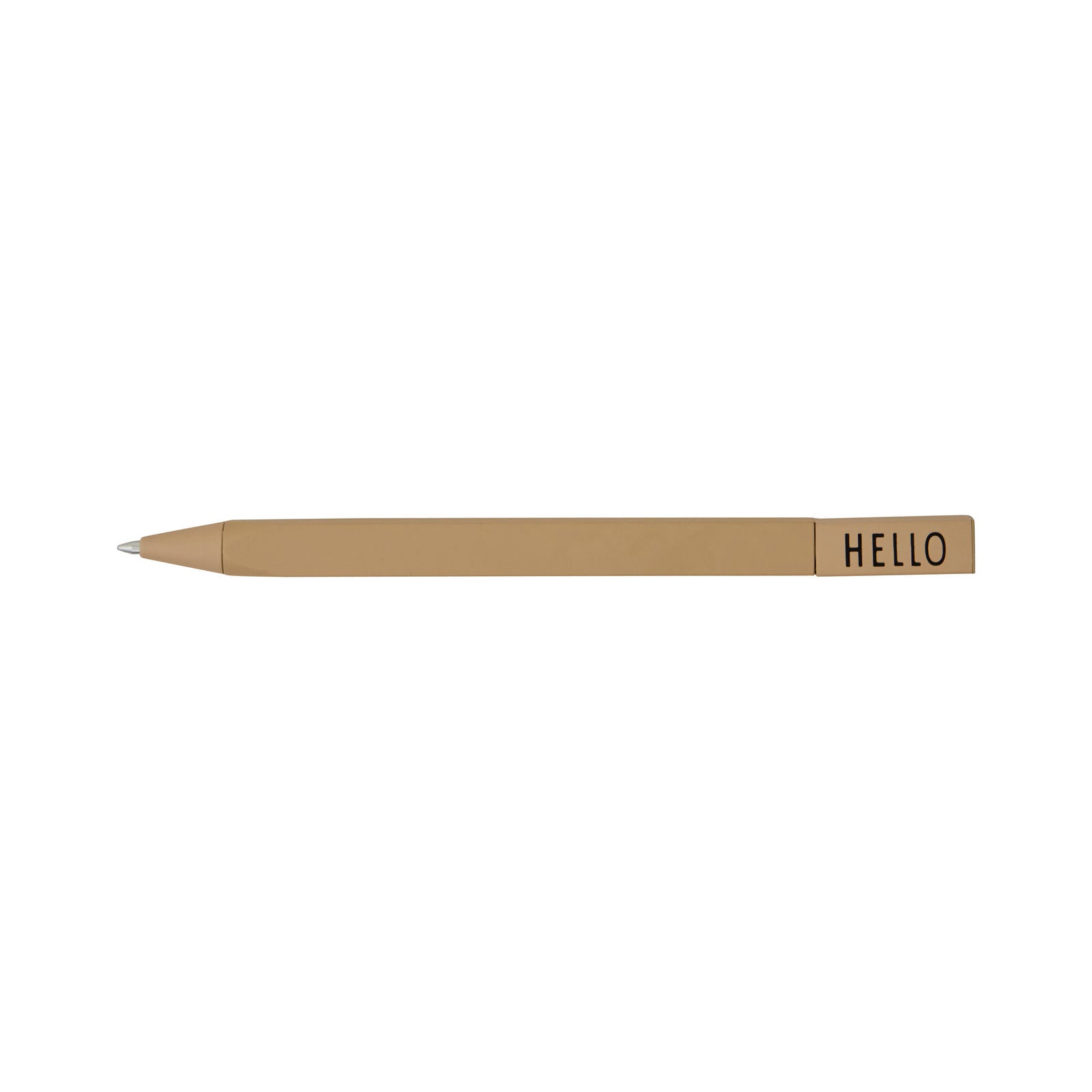 DESIGN LETTERS "HELLO" STIFT IN BEIGE (hochwertiger Kugelschreiber)