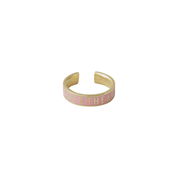 DESIGN LETTERS CANDY STATEMENT-RING (SWEETHEART/PINK)