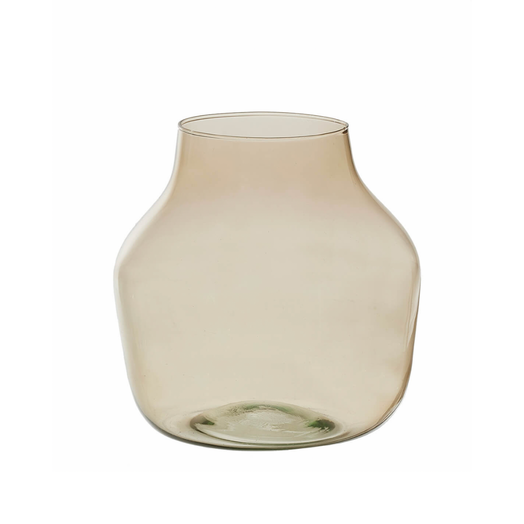 BUBBLE VASE aus RECYCLING GLAS - CHAMPAGNER